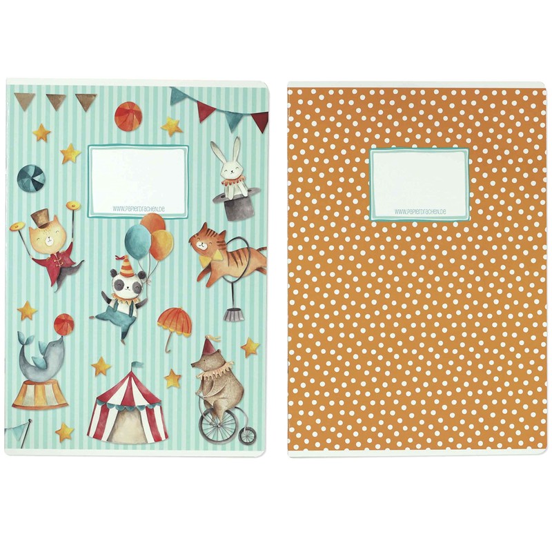 Papierdrachen - 4 high-quality school notebooks for children, DIN A4,