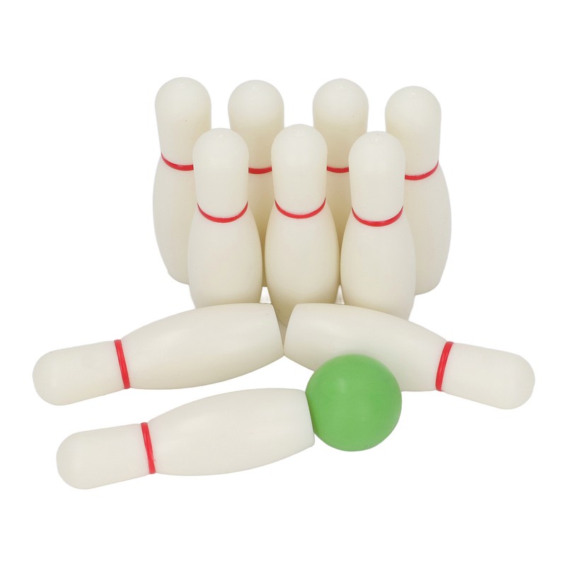 Kids Bowling Set Educational Interactive Resin with 10 Bowling Pins