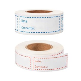 300 Pcs 1 x 3 Inch Removable Food Date Labels Stickers Food Storage Freezer Labels Kitchen Pantry Organization Labels Spice Jar Labels