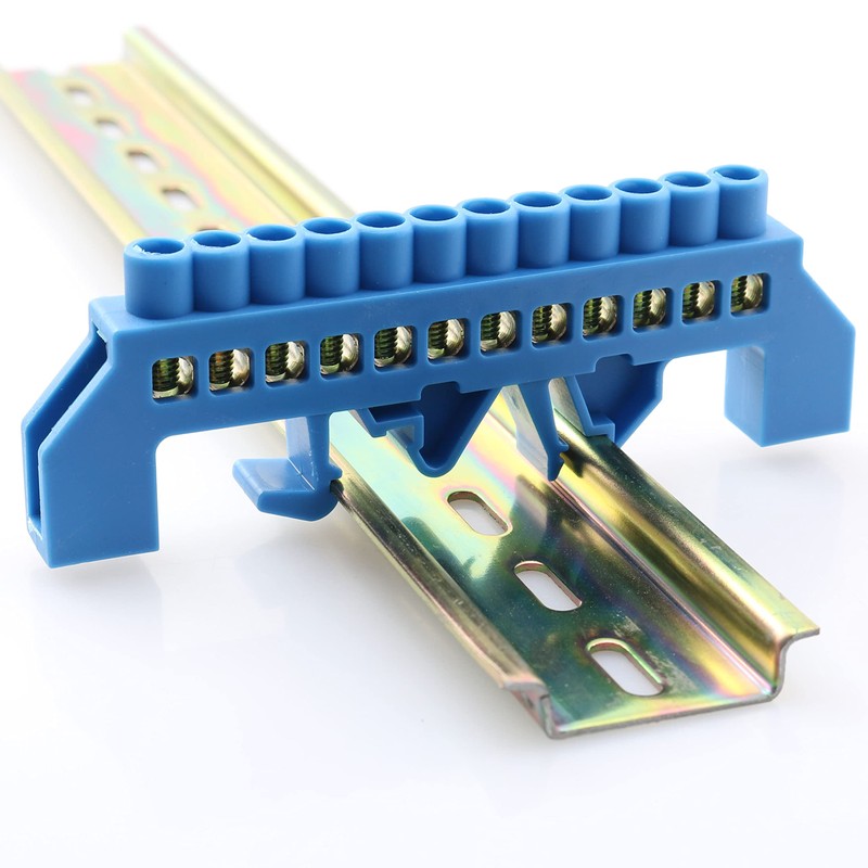 PZRT Terminal Block Terminal Bus Bar 12 Positions Screw Brass