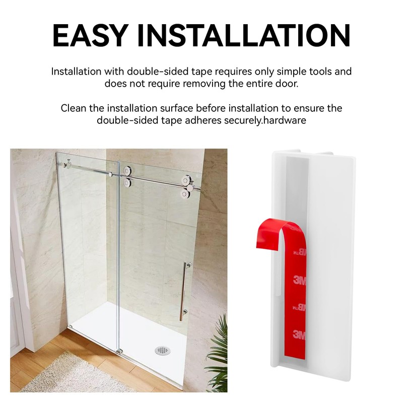 M6221 Sliding Shower Door Bottom Track Guide, 5/8 in. Channels,