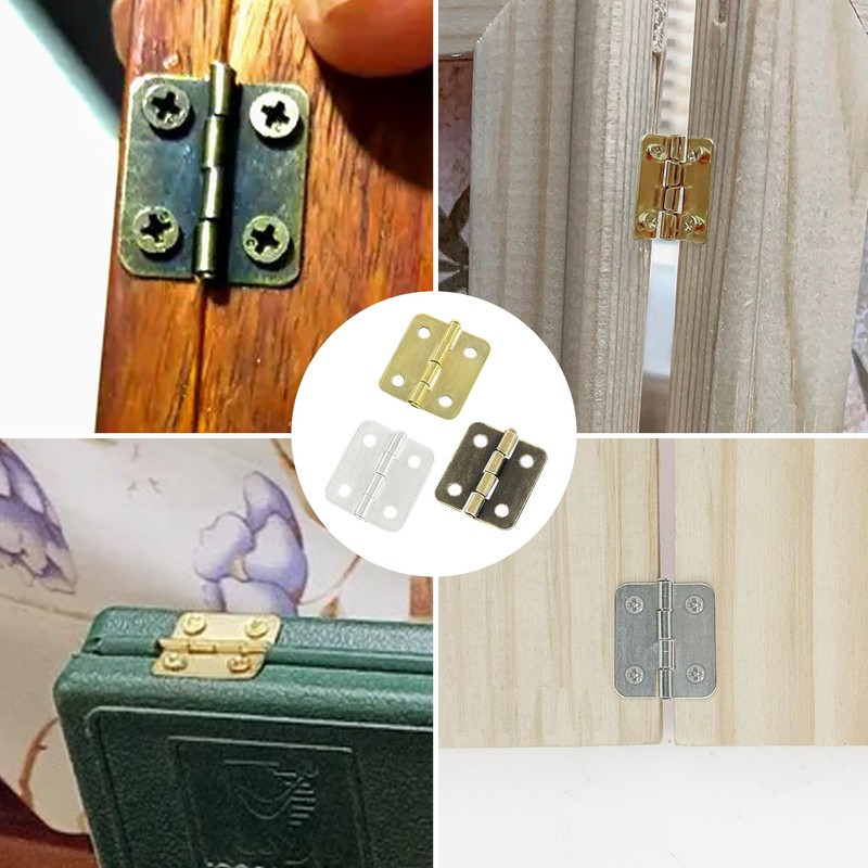 60 PCS Small Mini Hinges for Jewelry Boxes and Storage