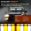 Nilight 32LED Amber White Emergency Dash Strobe Lights with Controller
