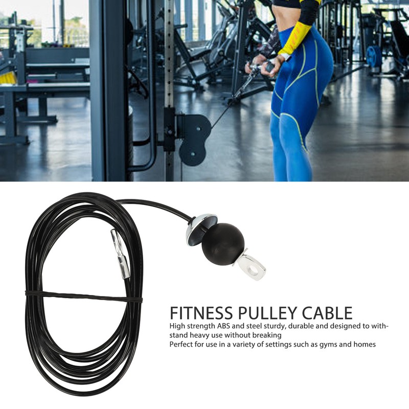 Fitness Pulley Cable 5mm Thick Heavy Duty Pulley System Replacement