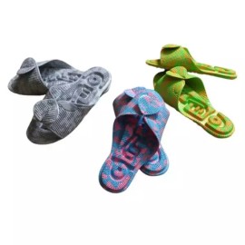 Herakan 실내 국산 EVA 슬리퍼 거실 발지압 건강 [헤라칸지압슬리퍼(옐로우L)] Indoor Domestic EVA Slipper Living Room Foot Pressure Health [Herakan Pressure Slipper (Yellow L)]