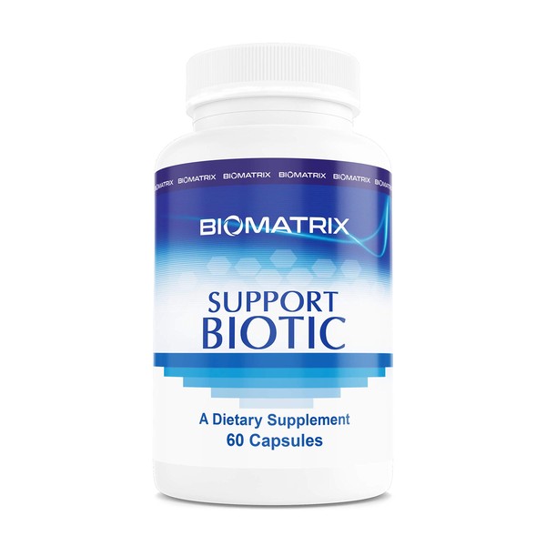 Support Biotic (60 Capsules/20 Billion CFU) - Saccharomyces Boulardi, Lactobacillus Rhamnosus, Plantaram, Paracasei, Bifidobacterium Bifidum. Immunity, Potency Probiotic for Men, Women and Children