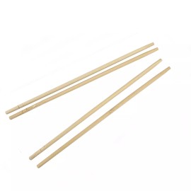 Kari-Out Disposable Round 8.5" Bamboo Chopsticks, Individually Wrapped Separated - 30 Pair