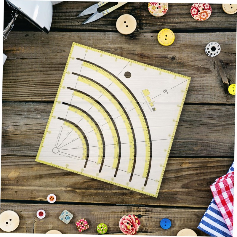 DOITOOL Multi Functional Quilting Ruler Durable Acrylic Cutting Tool for