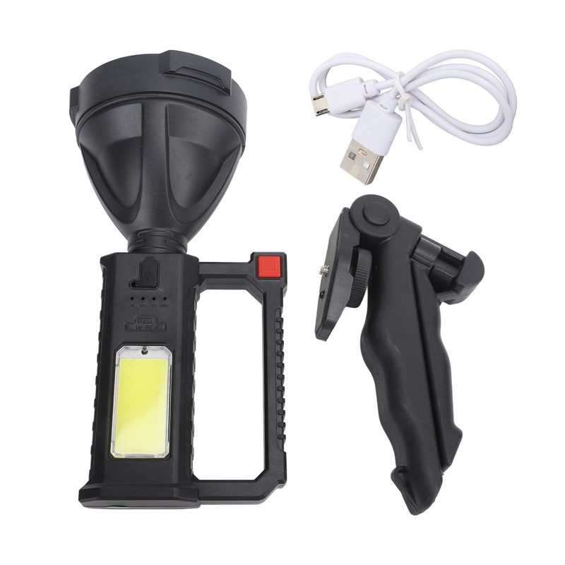 Handheld Spotlight Strong Light Waterproof Rechargeable Spotlight Flashlight LED Searchlight