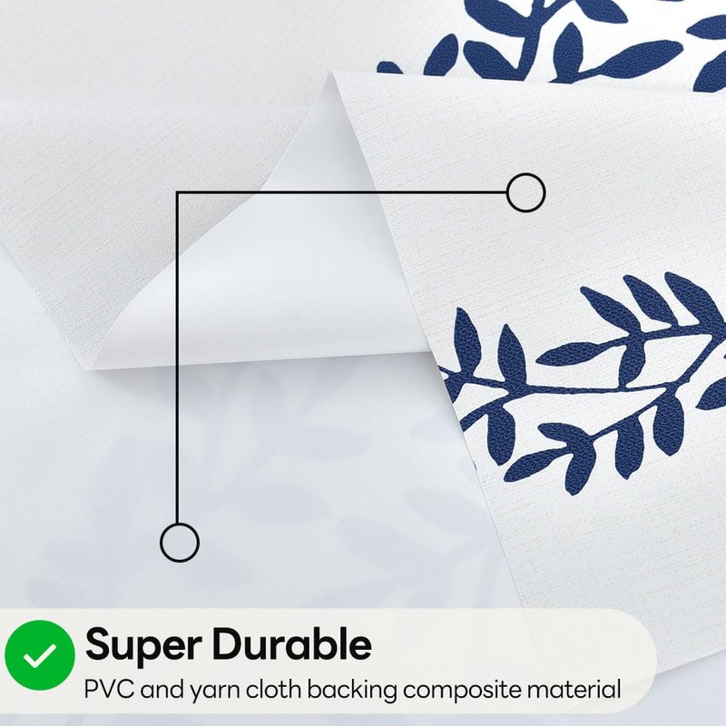 Yofori Table Cloth Plastic Tablecloth Wipeable PVC Wipe Clean WaterProof