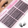 Natural Lash Clusters Wispy Cluster Eyelash Extensions C-Curly Cluster Lashes