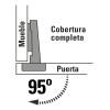 Hermex Bisagra Bidimensional 95° Completa Hermex 43156