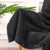 Yebeda Cuddly Waffle Blanket 130 x 170 cm, Dark Grey,