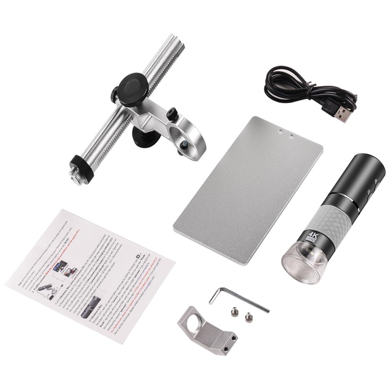 Cainda 4K 3840x2160p WiFi Digital Microscope Camera with Adjustable Metal