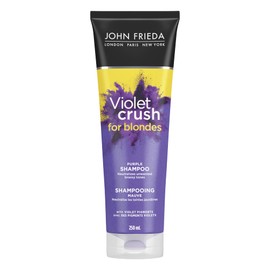 John Frieda John Frieda Violet Crush Purple Shampoo for Brass Repair of Natural, Colour-Treated, and Bleached Blonde Hair | Neutralizes Brassiness and Yellow tones | Cool tone blonde | Purple Pigments (250 mL)