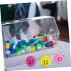 OHPHCALL Numbered Raffle Balls Set 60Pcs Plastic Game Balls for