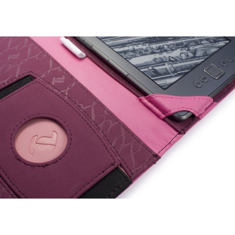 Tuff-luv Faux Leather Case for Kobo Touch - Pink