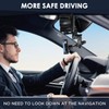 IPOW Large Rearview Mirror Phone Holder for Car 360°Rotatable and
