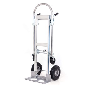 SHZOND 2 in 1 Aluminum Hand Truck Dolly 770lbs Weight Capacity Convertible Hand Truck Utility Cart (2 in 1)
