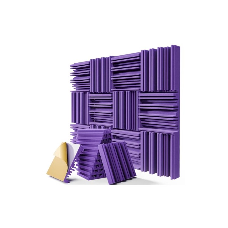 12 Pack Sound Proof Foam Panels for Walls, 12" x