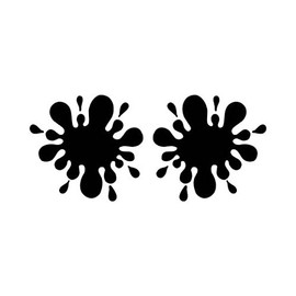 Ranger Products Paint Splatter Paintball Decal Sticker, Die Cut Vinyl Decal for Windows, Cars, Trucks, Tool Boxes, laptops, MacBook - virtually Any Hard, Smooth Surface