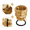 Brass Reducer 1/2" x 3/4" O Ring Nipple Male Adapter