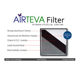 AIRTEVA 21 x 22 AC filter/Furnace filter with (1) BioSponge Plus Replacement