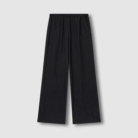 JAJU [JAJU] Women's Crinkle String Wide Pants_Black