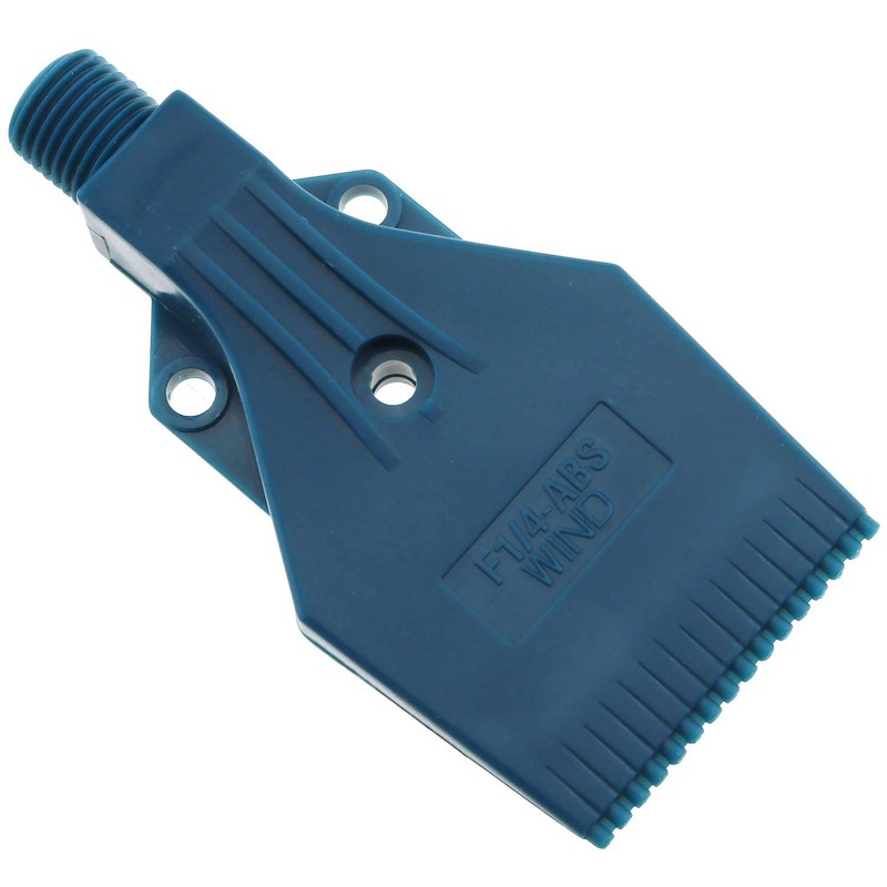 E-Outstanding Wind Jet Nozzle Blue 1/4'' BSPT Male 3Holes ABS