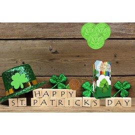 St. Patrick's Day Chocolate Coins Leprechaun Lucky Green Coins, Belgian Nut Free Milk Chocolate, Kosher Certified, 1LB Box (2-Pack)