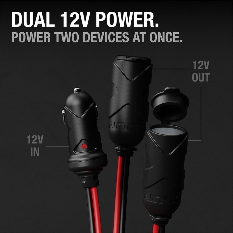 NOCO GC020 Adaptador de 12 V, 2 vías, Divisor