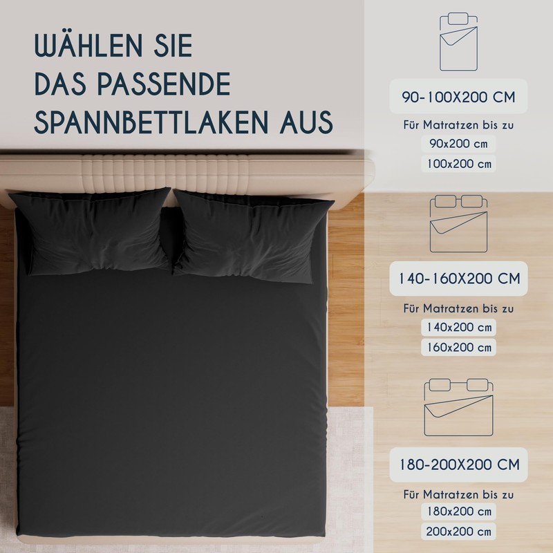 Dreamzie Premium fitted sheet, 90 x 200 cm, 100 x