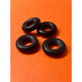 Unbranded 4 rubber  toy TIRES  22 mm OD smooth black ---visit my store for more tires