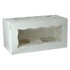 Bakery Direct 10 x White Cupcake Boxes 2 Hole/Cavity Insert