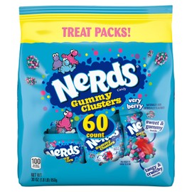 NERDS Very Berry Gummy Clusters - Crunchy and Gummy Treats