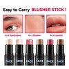 MKNZOME 3Pcs/Set Contour Stick Blush Stick, 3-in-1 Multi-Use Highlighter Makeup
