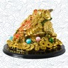 Addune Feng Shui Money Frog Statue Toad Three Legs Frog