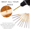 Micro Twist Drill Bit Set - 10Pcs 0.6mm-2.2mm Tiny Drill