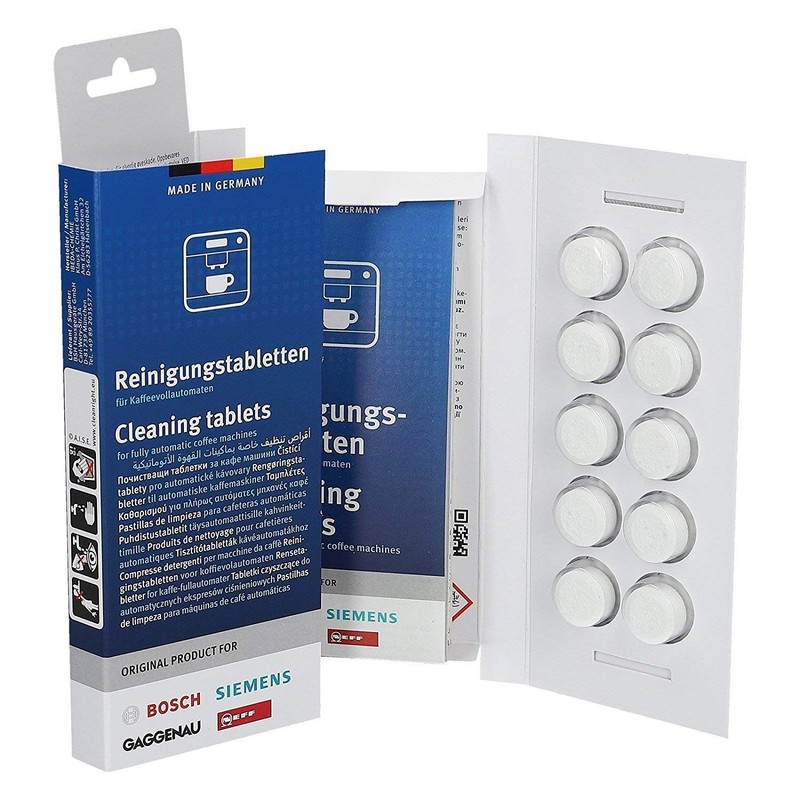 1 x 10 Original Cleaning Tablets Bosch Siemens Neff Gaggenau