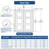JAXYOOM Bifold Door Hardware Kit 30in for Closet