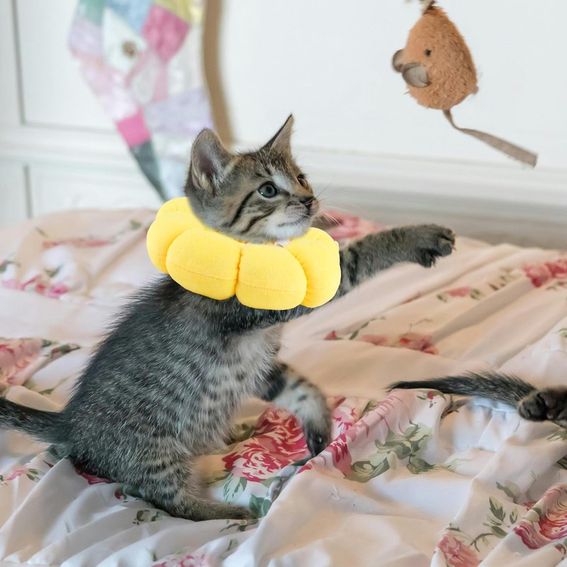 Thyonta Sunflower Pet Recovery Collar Soft and Comfortable Anti-Lick and