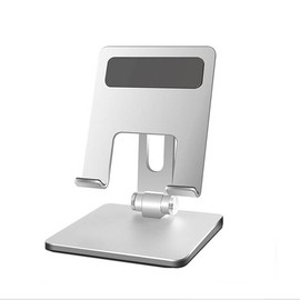 Tablet Stand Multi Angle Adjustment Folding Stable Aluminum Alloy Tablets Holder for Home Office Travelling MT134 Silver