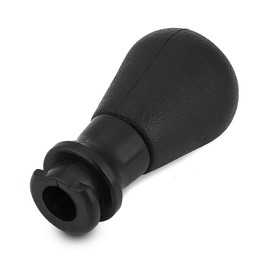 KIMISS Car Gear Shift Knob 5 Speed, Black + Silver, 95 x 50mm/3.74" x 1.97", Faux Leather PVC Gear Shift Lever for Peugeot 106 107 205 206 207 405, Citroen C1 C3 C4