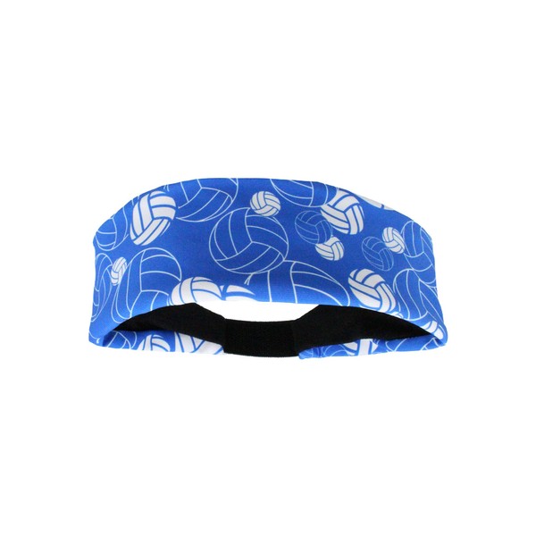 MadSportsStuff Crazy Volleyball Headband (Royal/White, One Size)