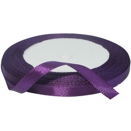 AERZETIX - C50473 - Satin Ribbon Decorative Shiny - 6 mm x 22 m - Purple - Creative Projects Sewing Art Gift Packaging for Birthday Party