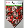 Boots & Barkley Dog Pet Pink & Red Floral Design