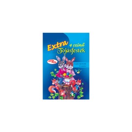 Extra Easter Egg Dye Kit, 4 Colours, 10 Decorative Stickers, Easy Egg Decorating Set