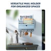 Rebee Vision Rustic Mail Organizer Wall Mounted with Drawer Organizer