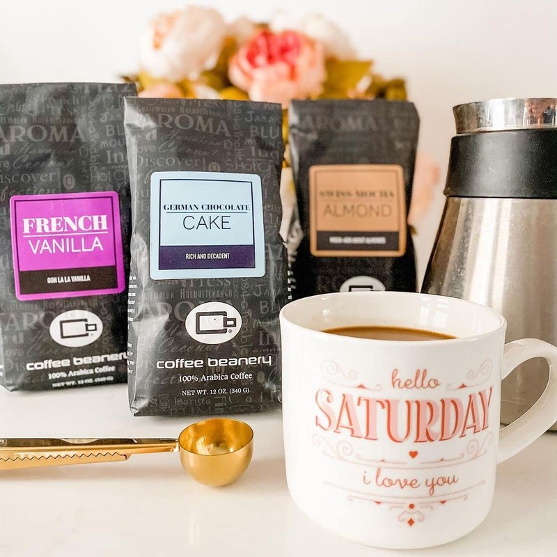 Vanilla Bean Flavored Coffee, Specialty Arabica Coffee, Medium Roast, 3LB,