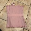 Unbranded Light Pink Baby Doll Pleated Statement Tank, Spaghetti Straps,